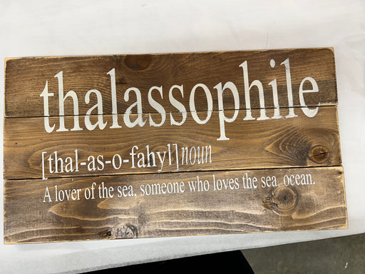 Thalossophile Sign