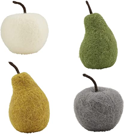 Felted Wool Pears & Apples