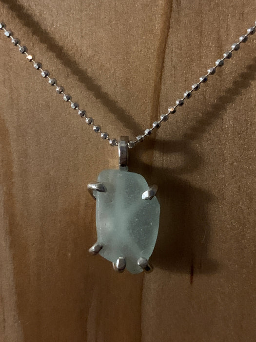 Barkley Sea glass pendant necklace