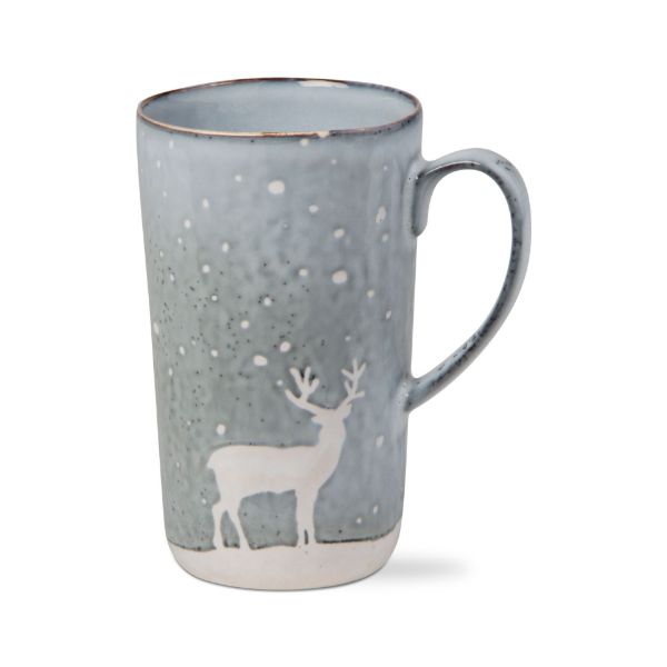 Falling Snow Reindeer Mug