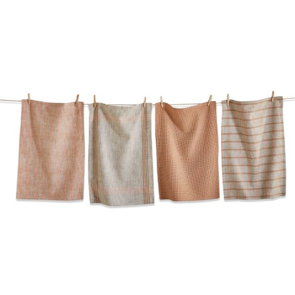 Blush Canyon Woven Dishtowel Set/4