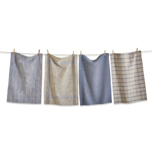 Denim Canyon Woven Dishtowel Set/4