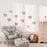 Peel & Stick Fabric Wall Stickers - Affirmation Candy Hearts (Muted)