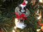 XS9485 Resin Dog ornament with bottle brush tree
