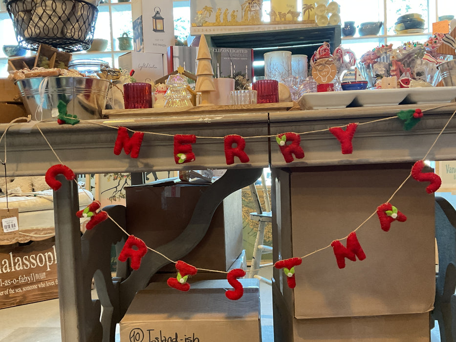 Handmade wool felt Garland