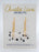 "London"-Gold and flower earrings- Dalmatian-Hypoallergenic