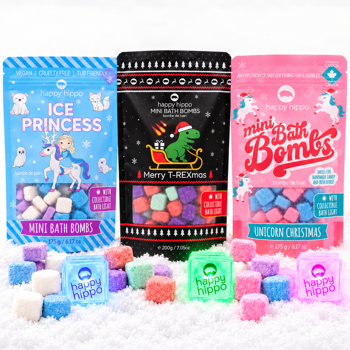 Unicorn Christmas - Mini Bath Bombs with Bath Light