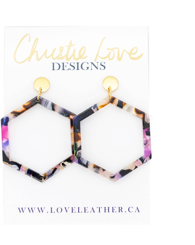 “Lea” (Luxury)-Gold & Multicolour tortoise-Hypoallergenic