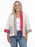 5771 Cream-Red/Sand Bandana Cardigan