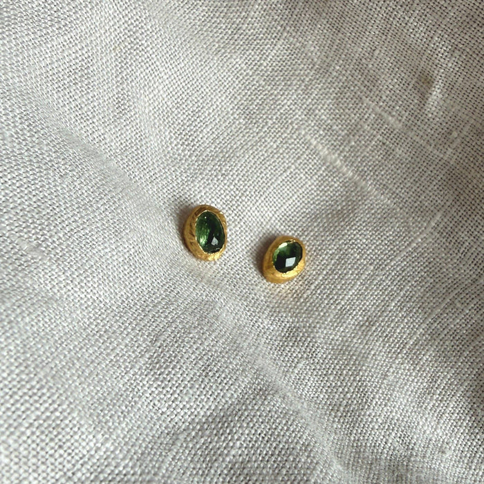 Skye Studs | Tourmaline & Gold