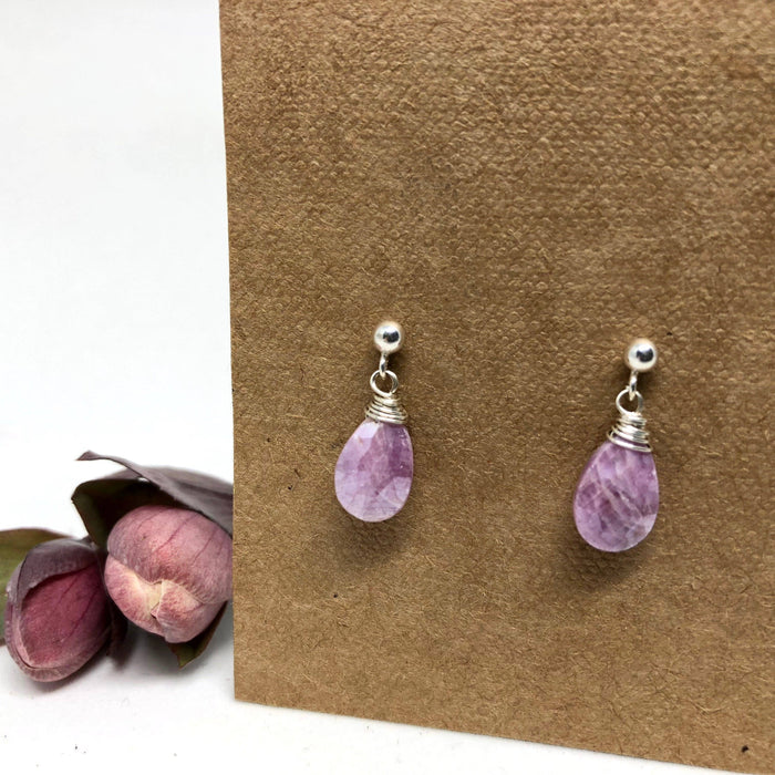 Pink Sapphire - Linnaea Earrings