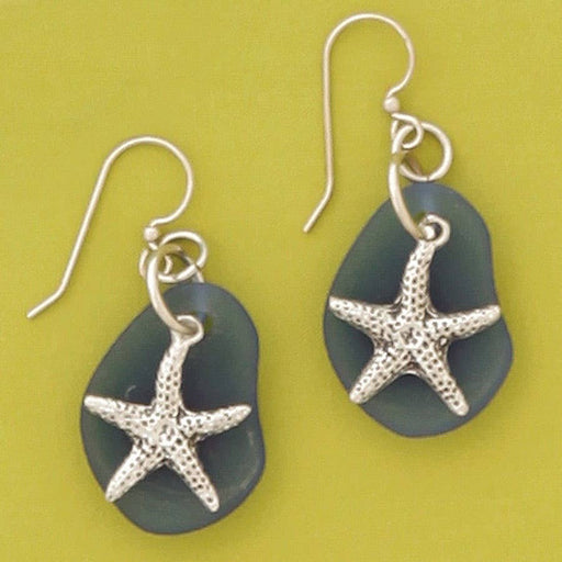 Starfish Seaglass Earrings