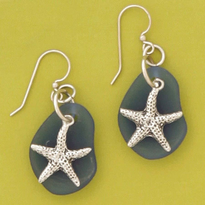 Starfish Seaglass Earrings