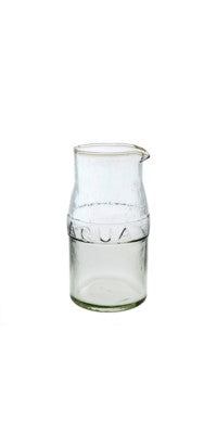 Aqua Pressed Glass Pitcher 1-3939