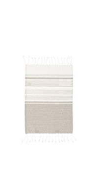 Turkish Hand Towels S/4, Grey 1-6079