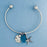 Starfish w/Sanddollar Charm Cuff Bracelet