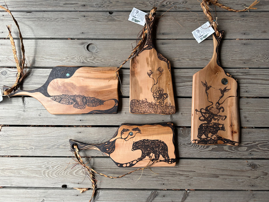 Wood burned Charcuterie Boards