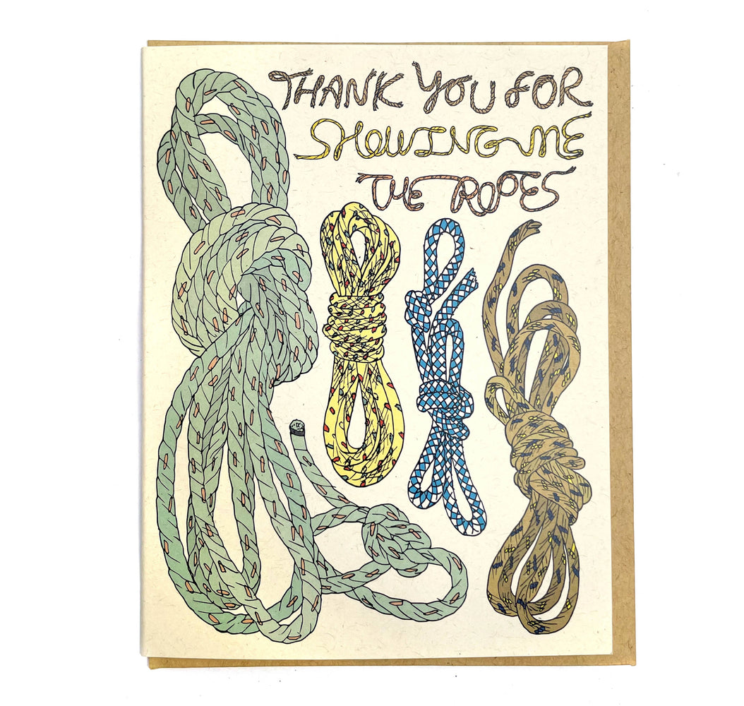 Thank You for Showing Me The Ropes Card