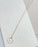 Matte Gold Keshi Freshwater Pearls Clover Pendant Necklace