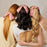 Recycled Fabric Bow Hair Clip - Rosewood