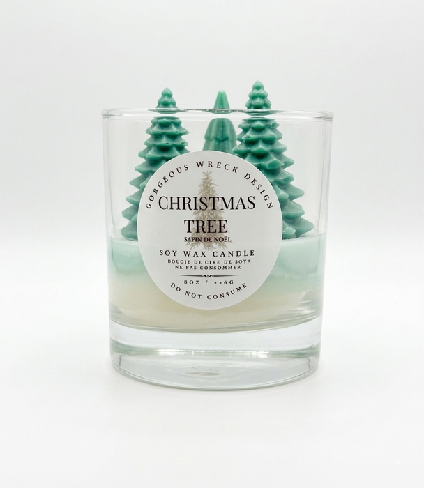 Christmas Tree Dessert Candle