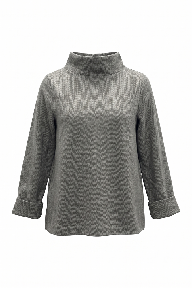 Zuri Pullover 1862 Grey herringbonne