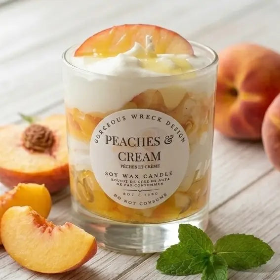 Peaches & Cream Dessert Candle