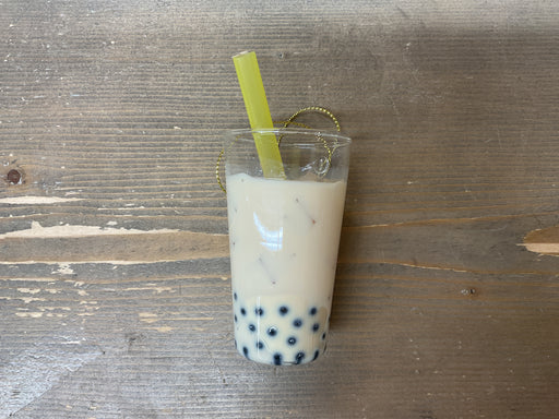Glass Boba Tea Ornament