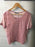Short Sleeve V-Neck Linen Top 4787