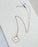 Matte Gold Keshi Freshwater Pearls Clover Pendant Necklace