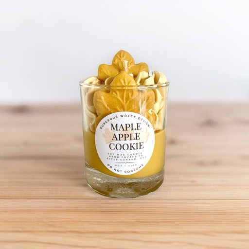 Maple Apple Cookie Dessert Candle