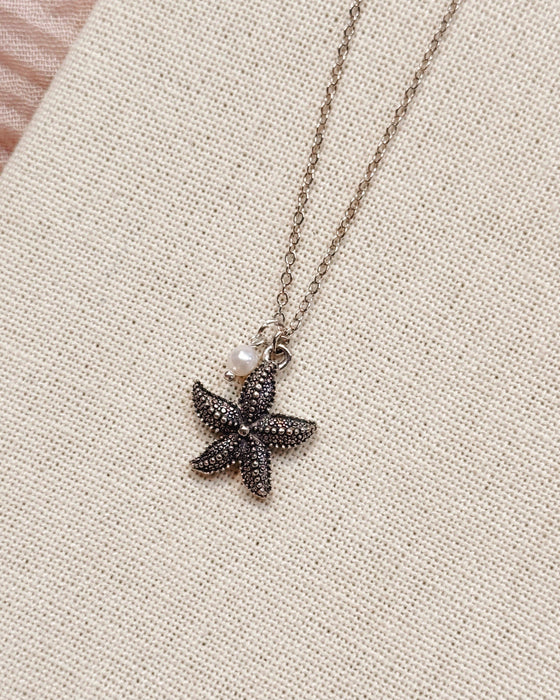 Antique Sea Life Nautical Charm Necklace