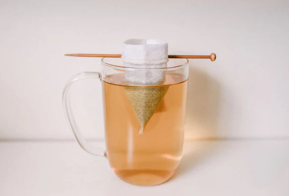 Reusable Teabag with Balancing stick