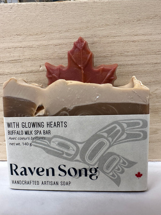 Glowing Hearts Maple Leaf soap