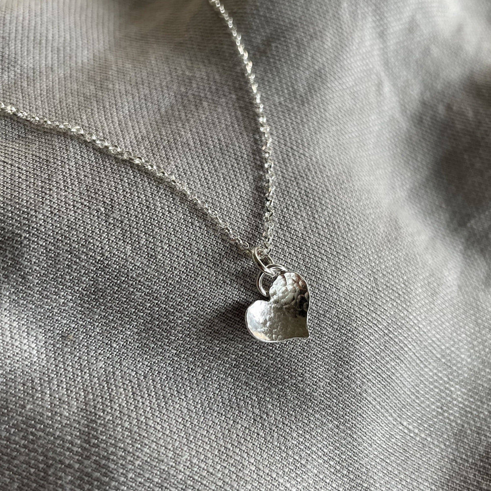 Full Heart Necklace | Silver