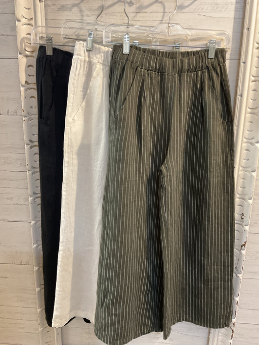 Cropped Linen Pant 14691