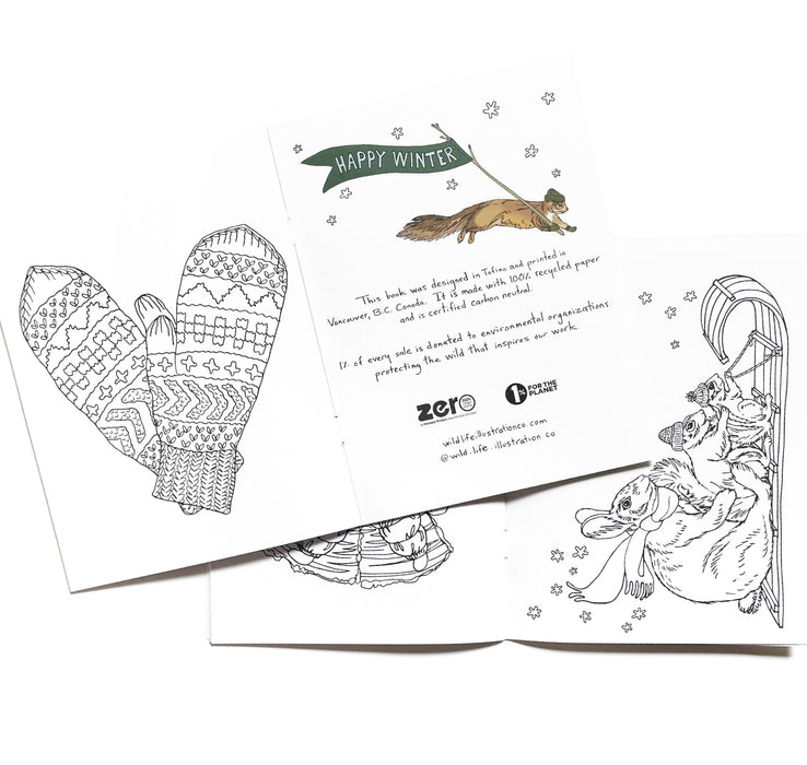 Wild Life Winter Colouring Book