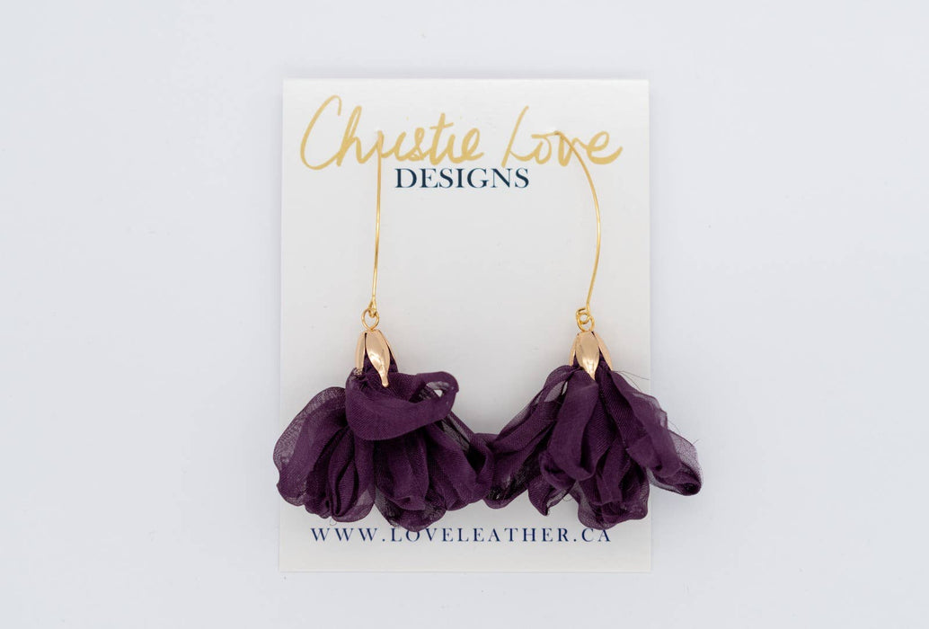 “Vivienne”(Luxury)-flower earrings-(Nickel Free)