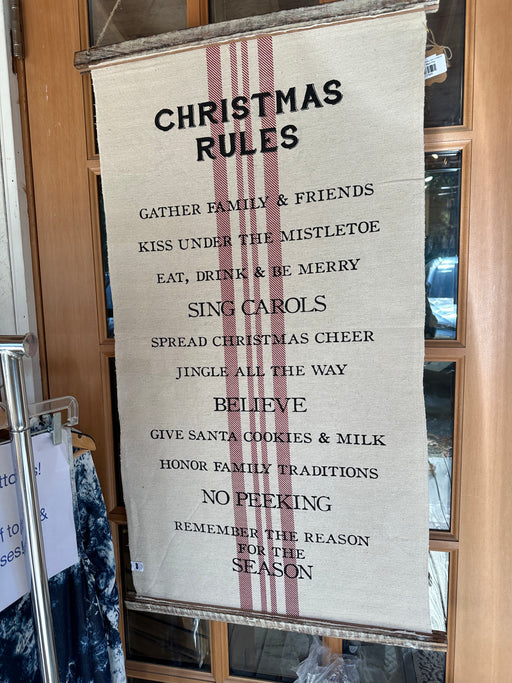 HOLIDAY RULES REVERSIBLE SIGN 41280025R