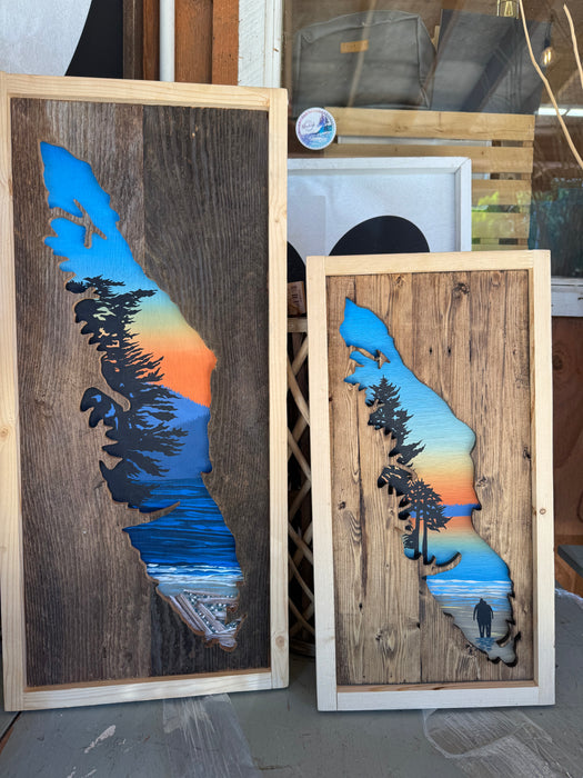 Vancouver Island Handpainted Cutout Signs