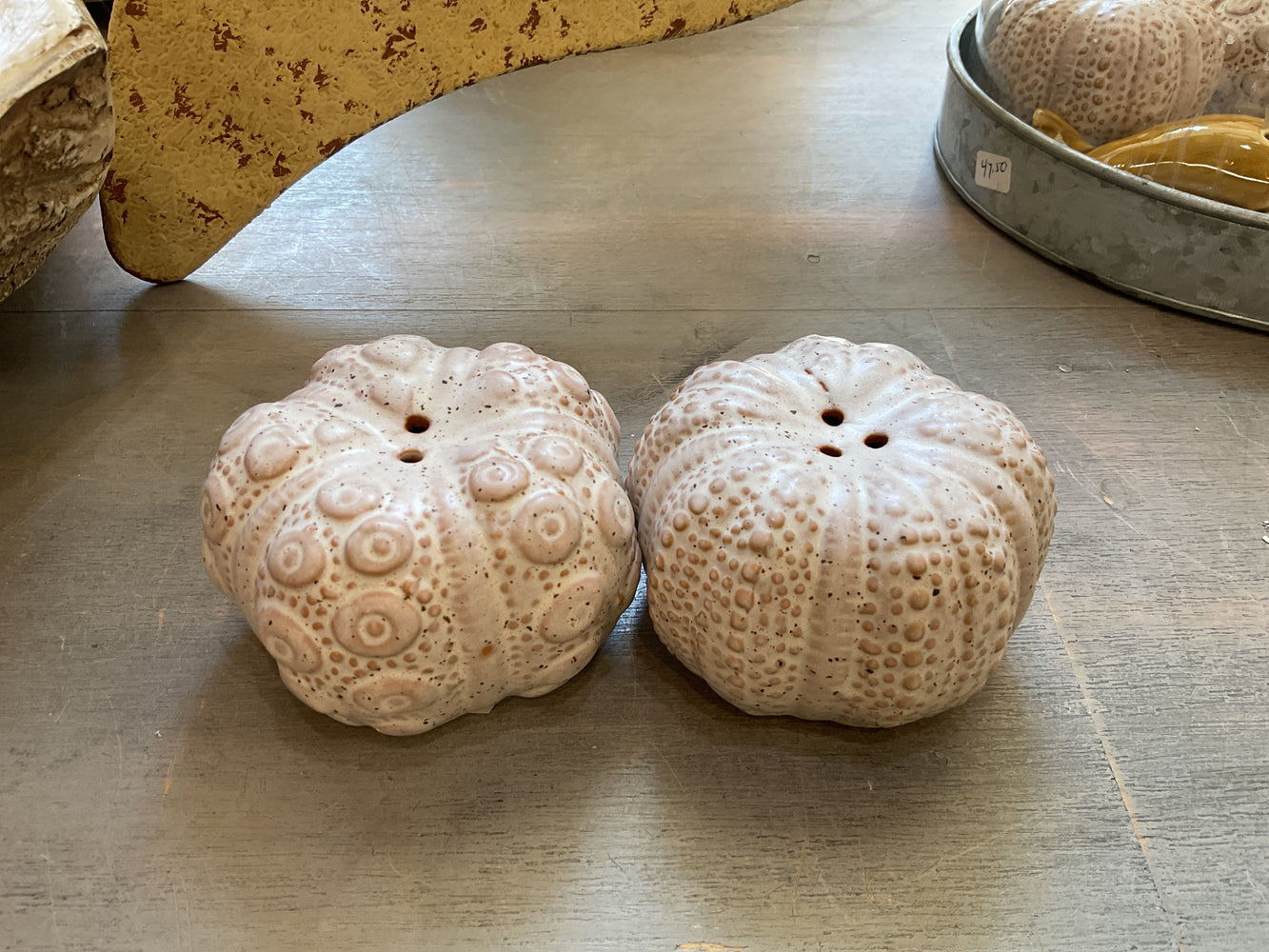 Stoneware Sea Urchin Salt & Pepper