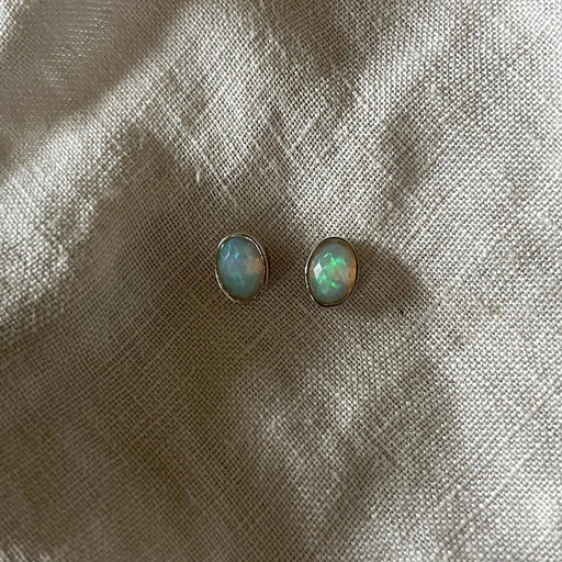 Thea Studs | Opal & Silver