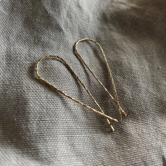 Threader Earrings | Gold