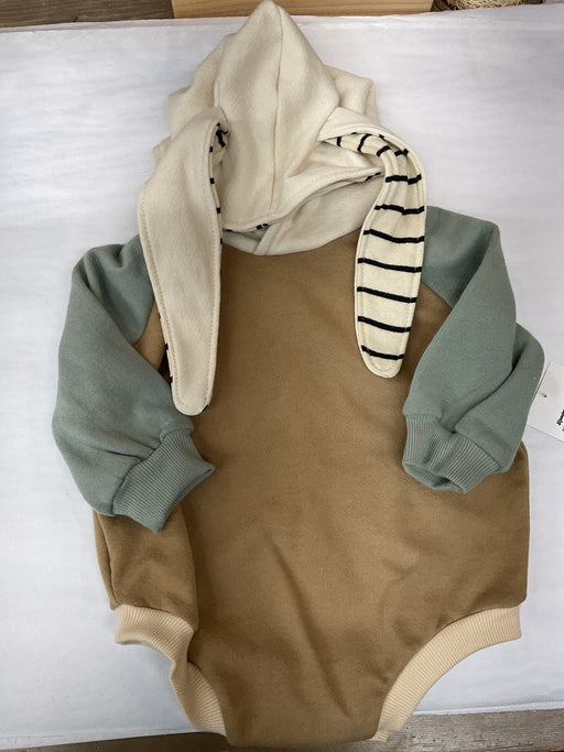Bunny hooded onesie