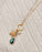 Gold Starfish Cluster Charm Necklace