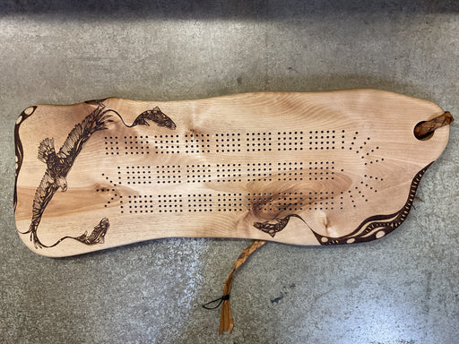 Cribbage board elevatedware