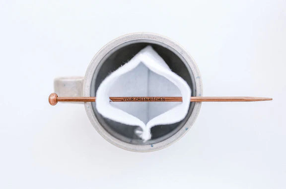 Reusable Teabag with Balancing stick