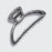 Open Shape Claw Clip - Hematite