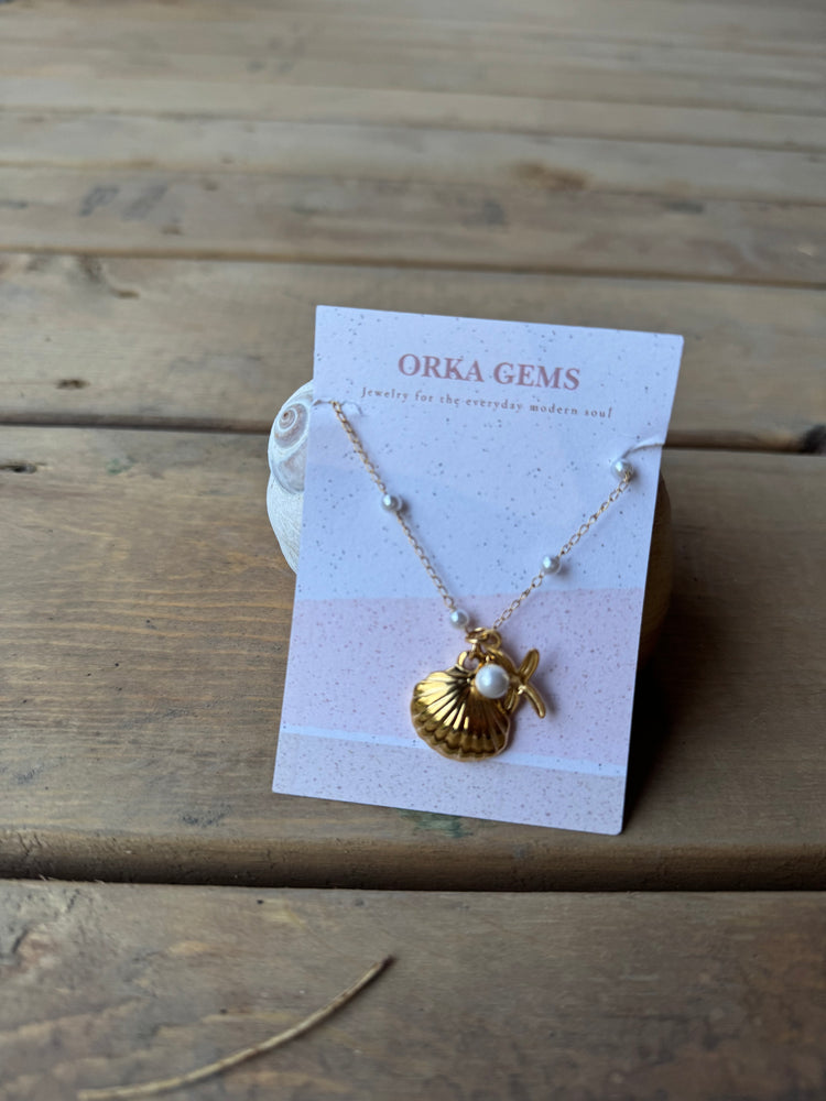 Pearl Charm Necklace