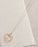 Gold White Quartz Double Heart Necklace
